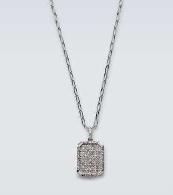 18kt white gold pendant necklace with diamonds | Shay Jewelry