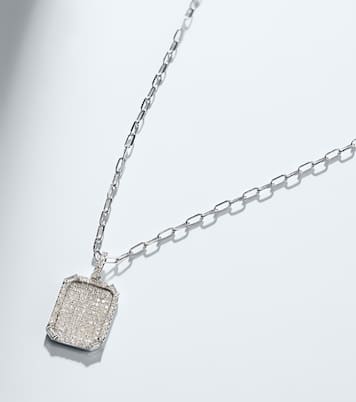 18kt white gold pendant necklace with diamonds | Shay Jewelry