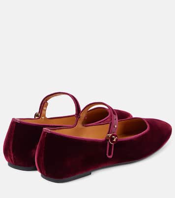 Velvet Mary Jane flats | Tod's