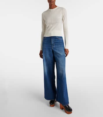 Pull raccourci en laine | Chloé