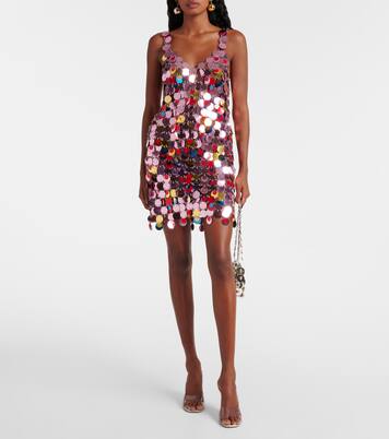 Minirock mit Pailletten | Rabanne