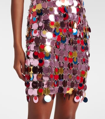 Minirock mit Pailletten | Rabanne