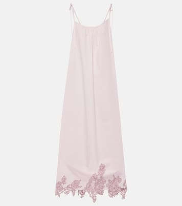 Midikleid aus Baumwolle mit Spitze | Acne Studios