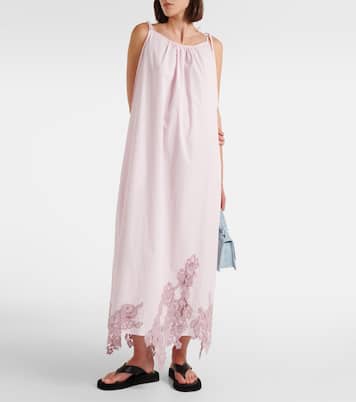 Midikleid aus Baumwolle mit Spitze | Acne Studios
