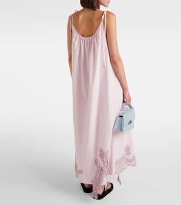 Midikleid aus Baumwolle mit Spitze | Acne Studios