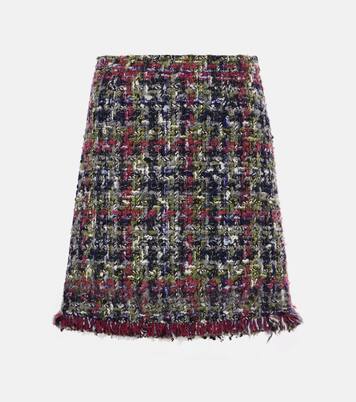 Minifalda de tweed de mezcla de lana | Etro