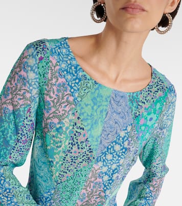 Alondra patchwork silk maxi dress | Rixo