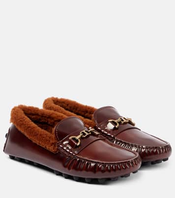 Mokassins aus Leder mit Shearling | Tod's