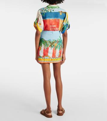 x Adam Lester falda All Aboard de lino | Alémais