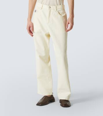 Cotton straight pants | Bode