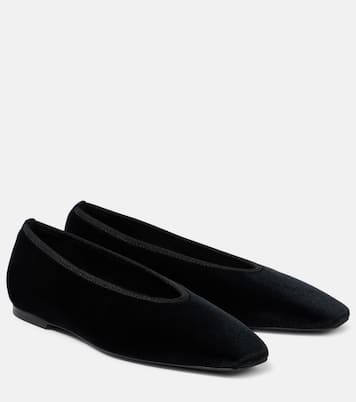 Ballerines Minimalist en velours | Toteme