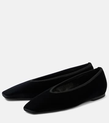 Ballerines Minimalist en velours | Toteme