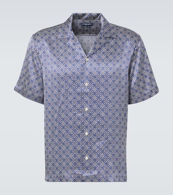 Roberto printed silk bowling shirt | Frescobol Carioca