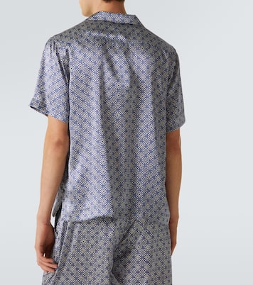 Roberto printed silk bowling shirt | Frescobol Carioca