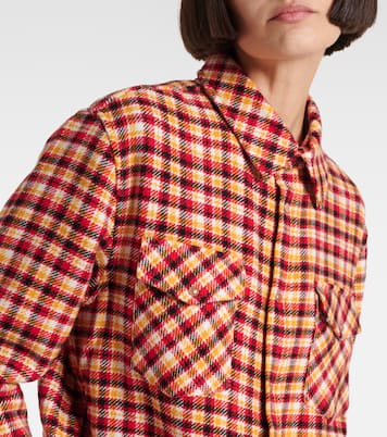 Time plaid cashmere shirt | God's True Cashmere