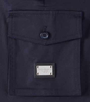 Cotton gabardine shorts | Dolce&Gabbana Kids