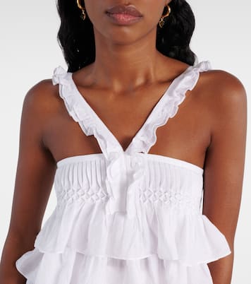 Daliana ruffled cotton-blend top | Marant Etoile