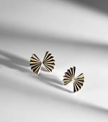 Fan Large 18kt gold earrings | Anita Ko