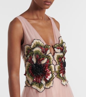 Arion sequined tulle gown | Costarellos