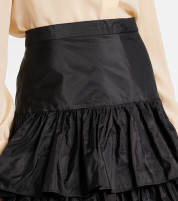 Silk taffetta midi skirt | Valentino