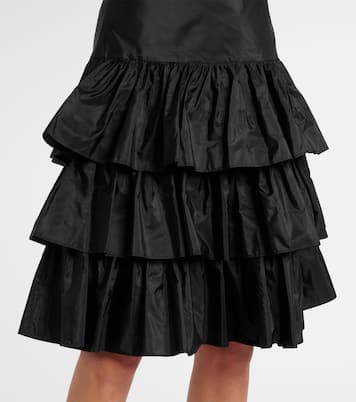 Silk taffetta midi skirt | Valentino