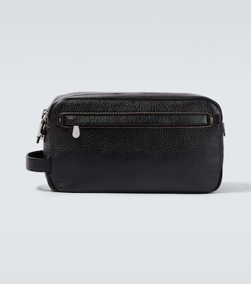 Trousse de toilette en cuir | Brunello Cucinelli