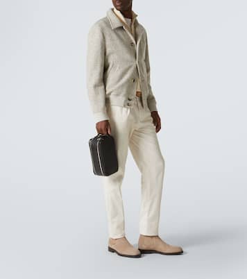 Trousse de toilette en cuir | Brunello Cucinelli