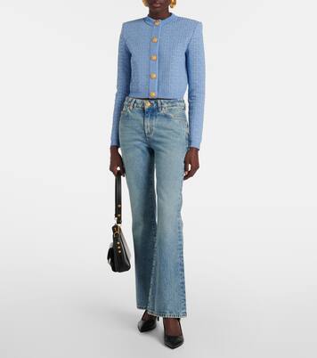 Jeans bootcut de tiro bajo | Balmain