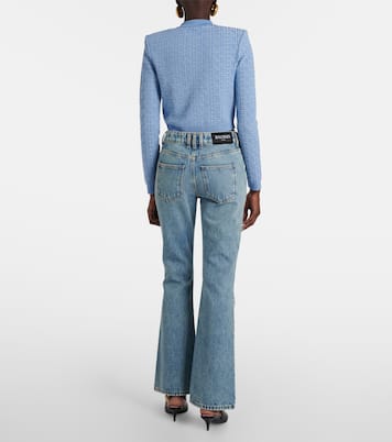 Jeans bootcut de tiro bajo | Balmain