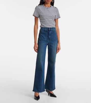 Jeans flared Crosbie de tiro alto | Veronica Beard