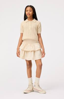 Gretel cable-knit cotton polo shirt | Molo