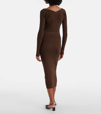 Midirock Pralu aus Rippstrick | Jacquemus