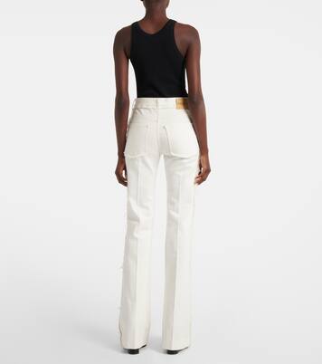 High-rise bootcut jeans | McQueen