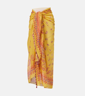 Printed cotton beach cover-up | Valentino