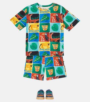 Bedrucktes Set aus T-Shirt und Shorts | Fábula