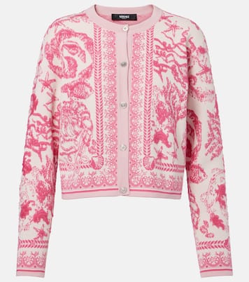 Cardigan Underwater Barocco aus Jacquard | Versace