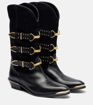 Westernstiefel Mexia aus Veloursleder und Leder | Isabel Marant
