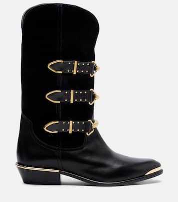 Westernstiefel Mexia aus Veloursleder und Leder | Isabel Marant
