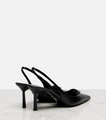 Saffiano leather slingback pumps | Prada