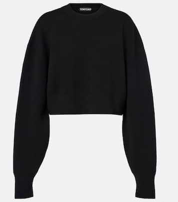 Pullover cropped in misto lana e cashmere | Tom Ford