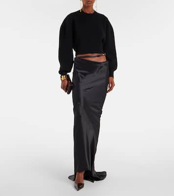 Pullover cropped in misto lana e cashmere | Tom Ford