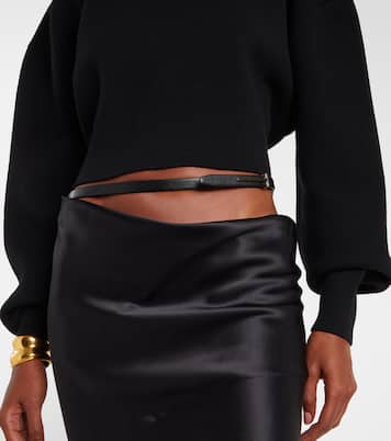 Pullover cropped in misto lana e cashmere | Tom Ford
