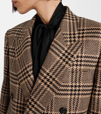 Double-breasted silk and cashmere blazer | Saint Laurent