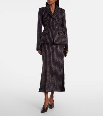 Blazer aus Wolle und Mohair | Erdem