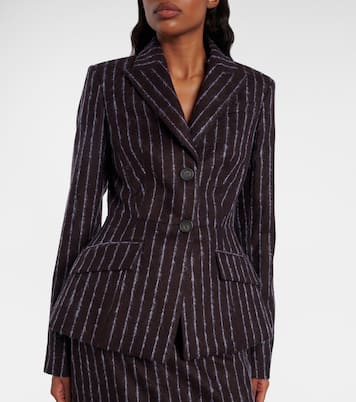 Blazer aus Wolle und Mohair | Erdem