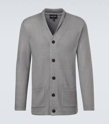 Cardigan en lin mélangé | Giorgio Armani