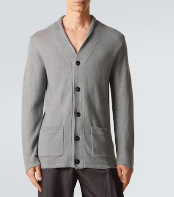 Cardigan en lin mélangé | Giorgio Armani