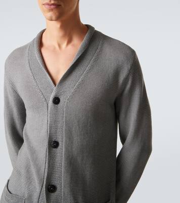 Cardigan en lin mélangé | Giorgio Armani