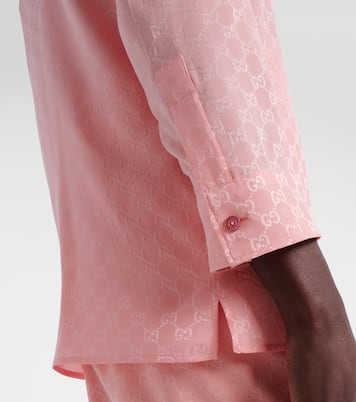 Chemise GG en jacquard de soie | Gucci
