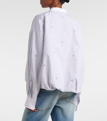 Interlocking G pinstripe cotton shirt | Gucci